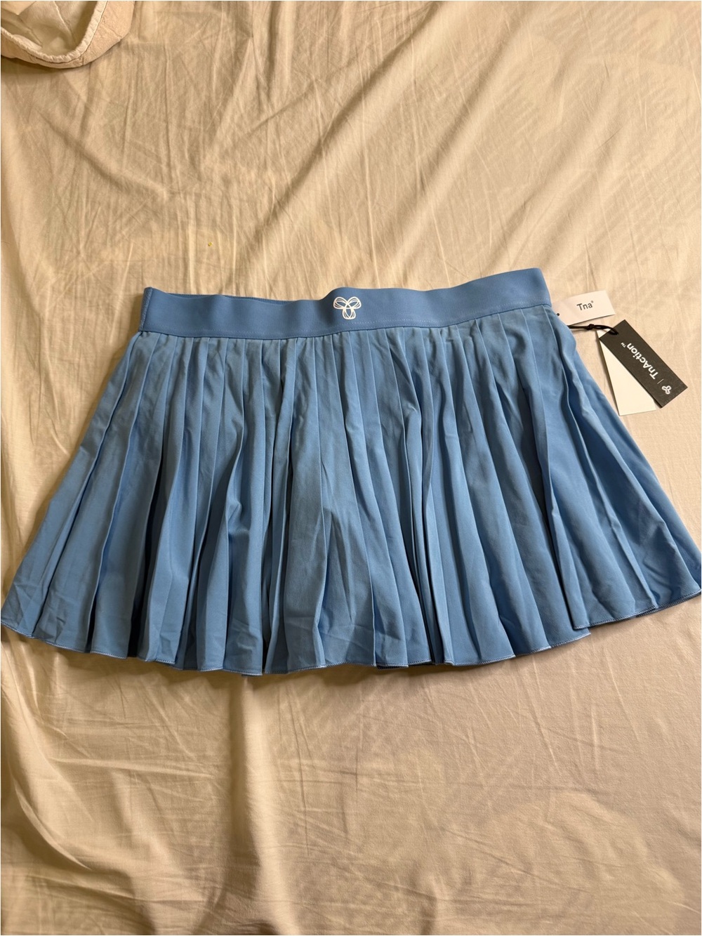 Tna Pleated Mini Skirt in Light Blue